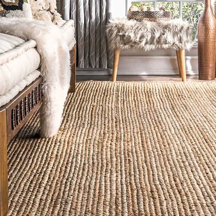 Area Rugs-Kirklands Home Natural Reno Woven Area Rug, 4x6 Tan