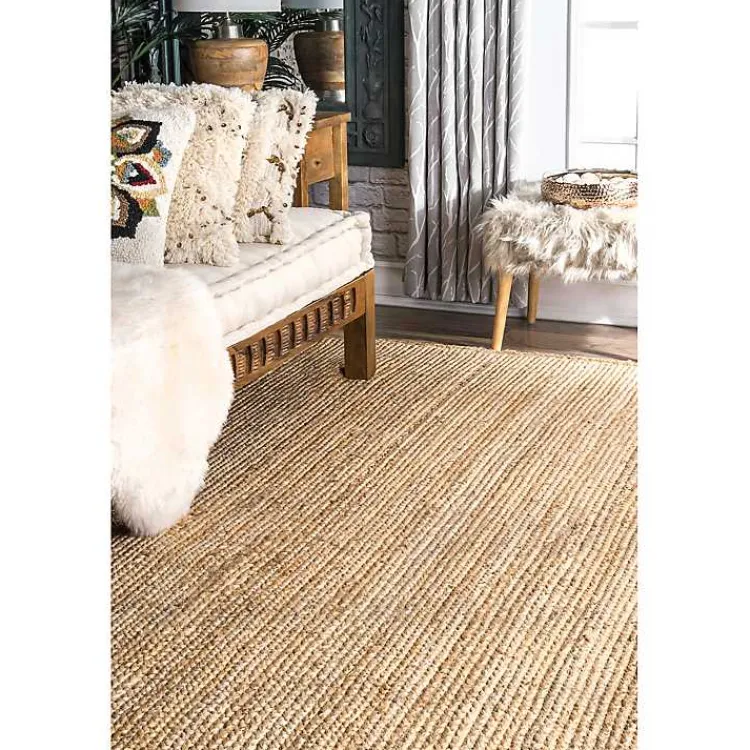 Area Rugs-Kirklands Home Natural Reno Woven Area Rug, 4x6 Tan