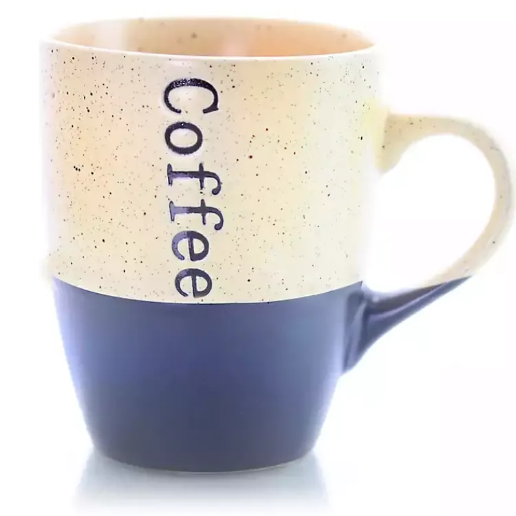 Glassware & Drinkware-Kirklands Home Speckled 6-pc. Coffee Mugs with Stand