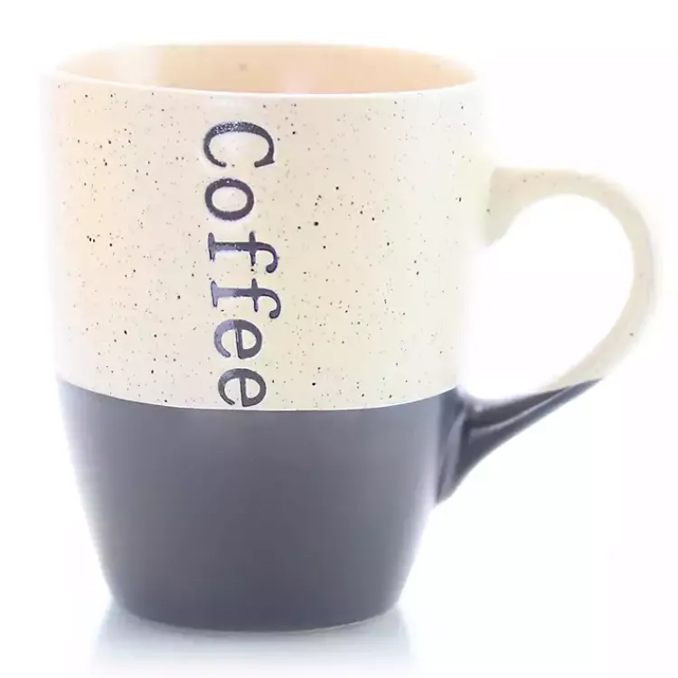 Glassware & Drinkware-Kirklands Home Speckled 6-pc. Coffee Mugs with Stand