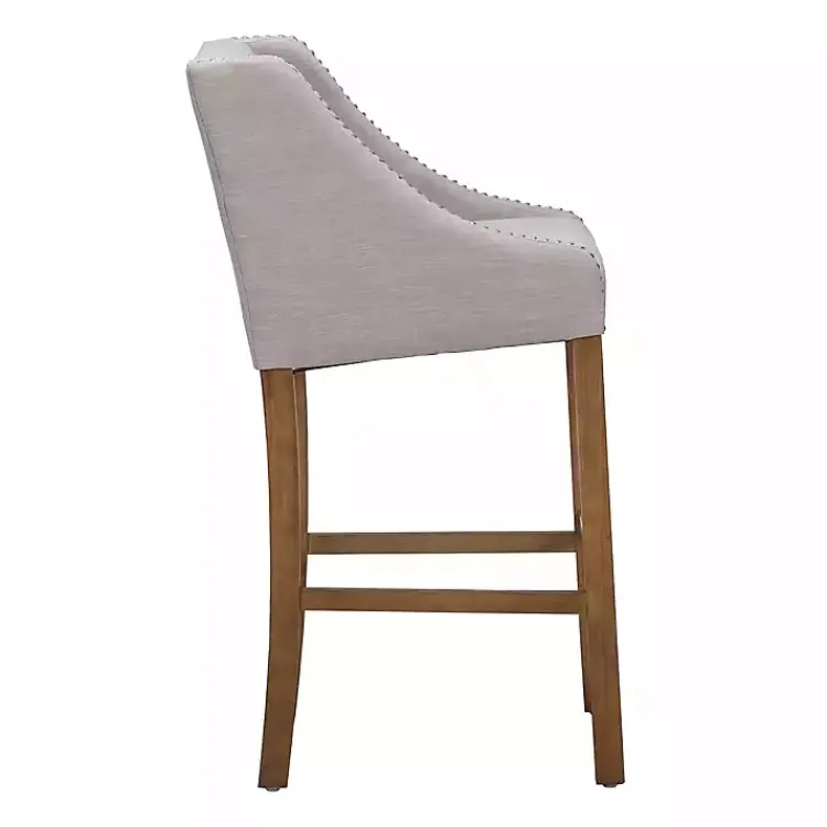 Bar Stools & Counter Height Stools-Kirklands Home Linen Castaic Barstool Tan