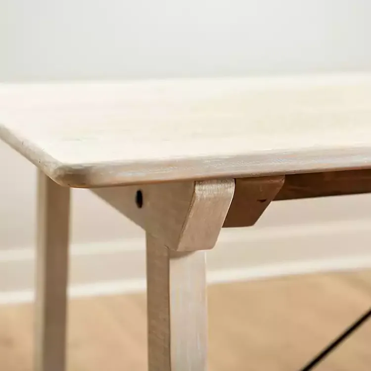 Dining Tables-Kirklands Home Reclaimed Wood Valetta Dining Table Tan