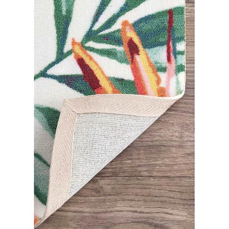 Outdoor Rugs-Kirklands Home Flamingo Leaf Indoor/Outdoor Area Rug, 8x10