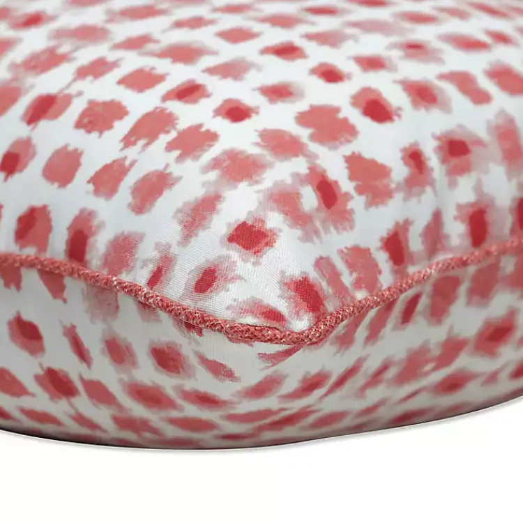Outdoor Cushions & Pillows-Kirklands Home Coral Dotted Outdoor Lumbar Pillows, Set of 2