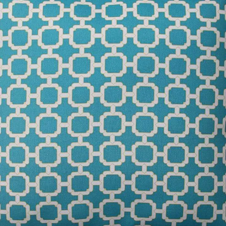 Outdoor Cushions & Pillows-Kirklands Home Teal Hickory Geo Outdoor Throw Pillows, Set of 2 Blue