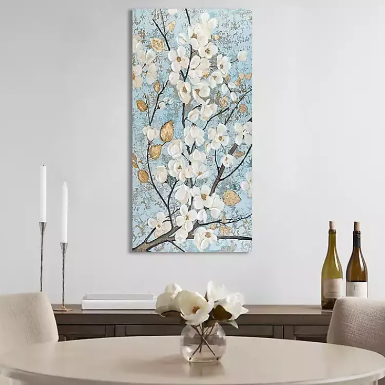Canvas Art-Kirklands Home Luminous Gold Foil Bloom Canvas Art Print
