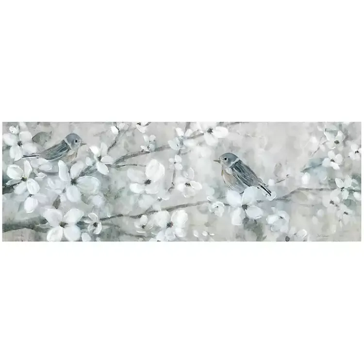 Canvas Art-Kirklands Home Welcoming Blossom Giclee Canvas Art Print Blue