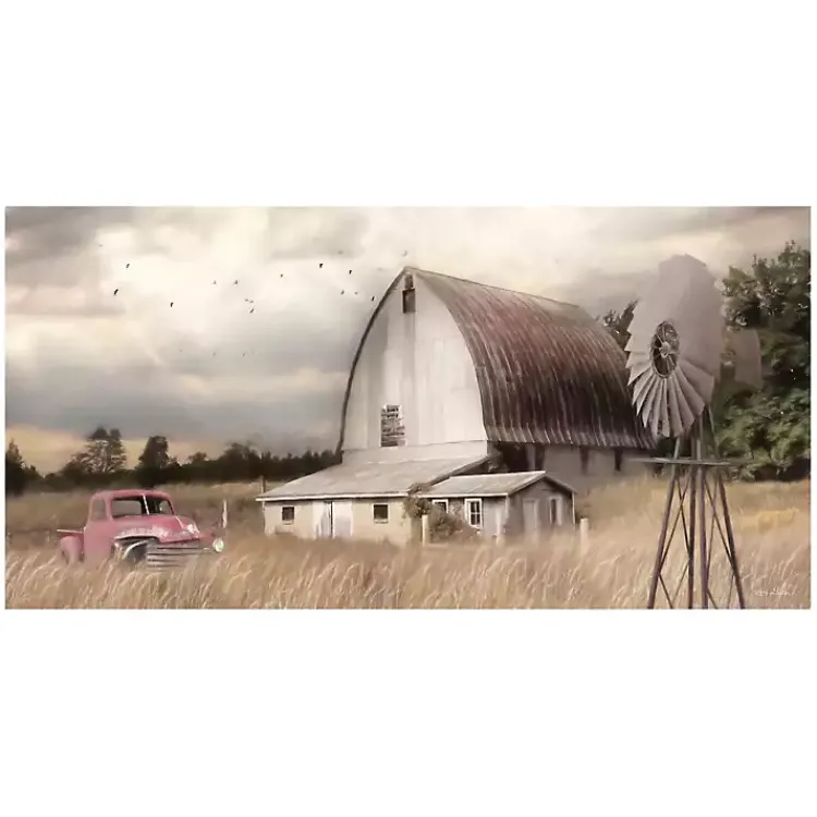 Canvas Art-Kirklands Home Henderson Bay Farm Canvas Art Print Tan