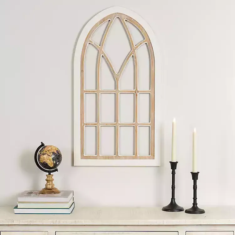 Wall Plaques-Kirklands Home Wood Sydney Arch Wall Plaque White