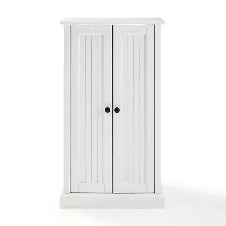 Cabinets & Sideboards-Kirklands Home Seaside Accent Cabinet White