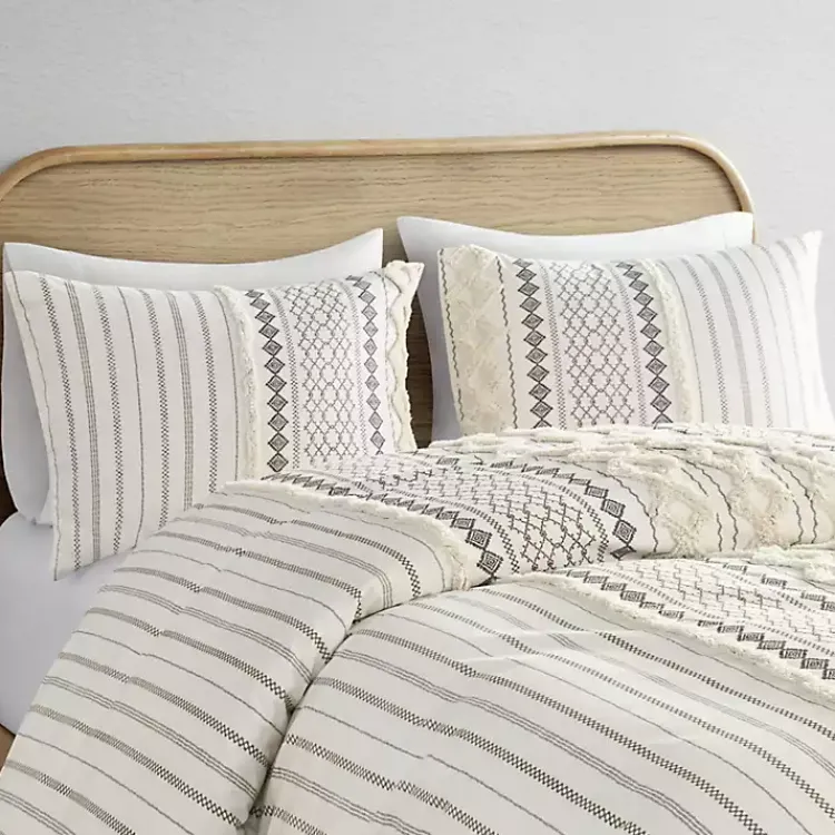 Comforters-Kirklands Home Cotton Tufted Full/Queen 3-pc. Comforter Set Ivory