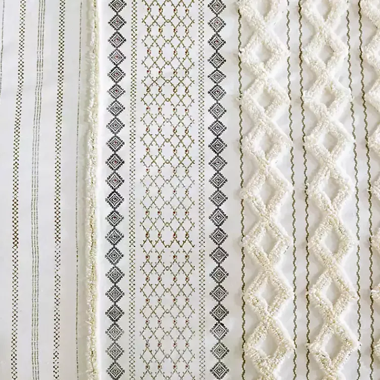 Comforters-Kirklands Home Cotton Tufted King 3-pc. Comforter Set Ivory