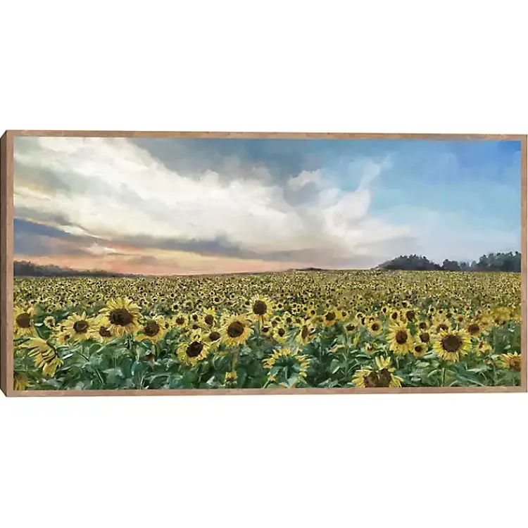 Canvas Art-Kirklands Home Field of Gold Framed Canvas Art Print Multi