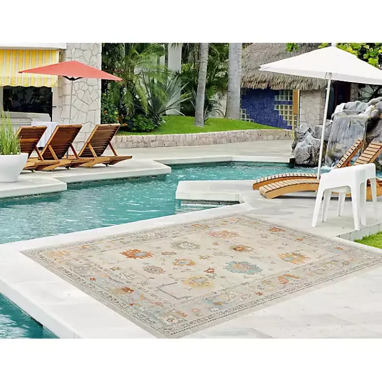 Area Rugs-Kirklands Home Beige Bohemian Area Rug, 7x9 Tan