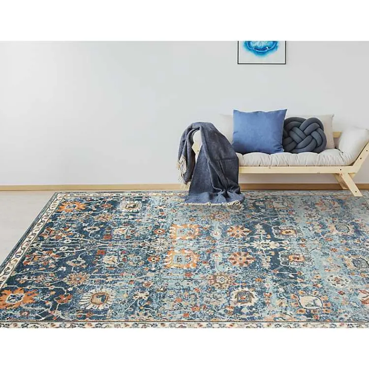 Area Rugs-Kirklands Home Navy Bohemian Area Rug, 7x9 Blue
