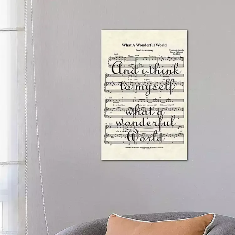 Wall Quotes & Signs-Kirklands Home What A Wonderful World II Canvas Art Print