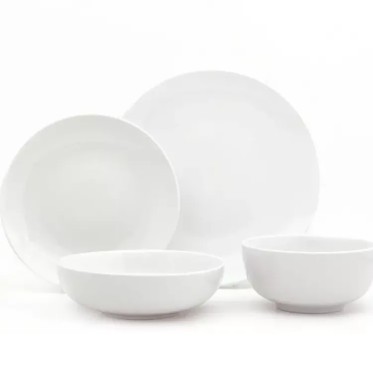 Dinnerware-Kirklands Home Ceramic 16-pc. Dinnerware Set White