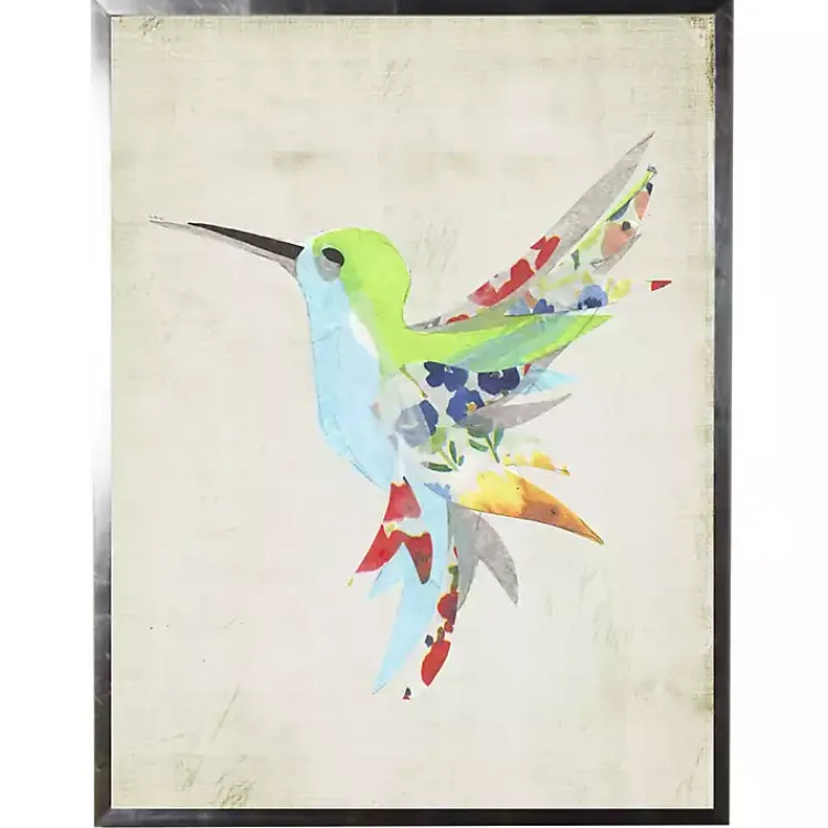Framed Art-Kirklands Home color Watercolor Hummingbird Framed Art Print Multi
