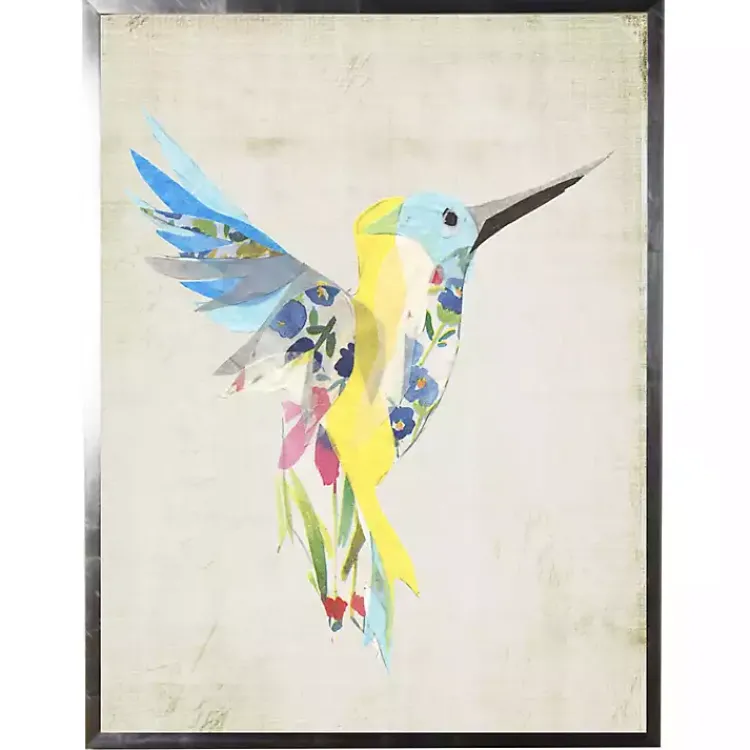Framed Art-Kirklands Home Watercolor Hummingbird Framed Art Print Multi