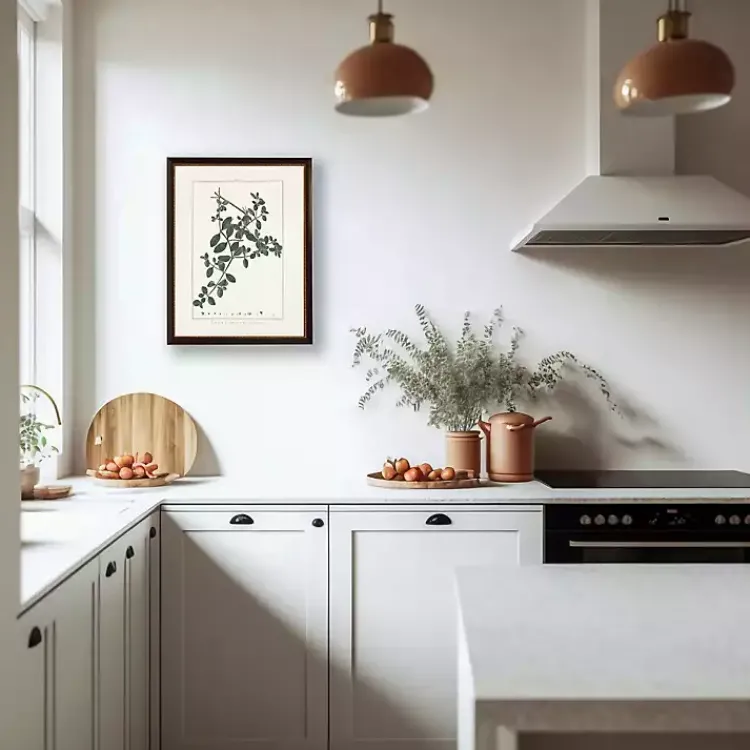 Framed Art-Kirklands Home Illecebrum Greenery Black Beaded Framed Art Print