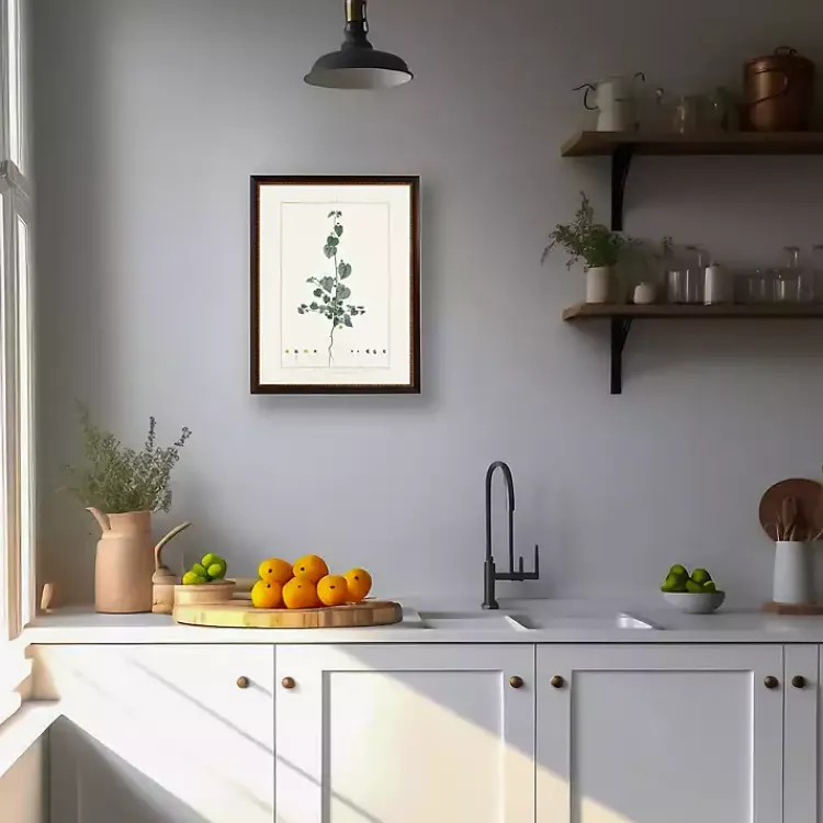 Framed Art-Kirklands Home Sida Greenery Black Beaded Framed Art Print