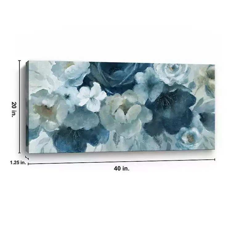 Canvas Art-Kirklands Home on Giclee Canvas Art Print, 40x20 in. Blue