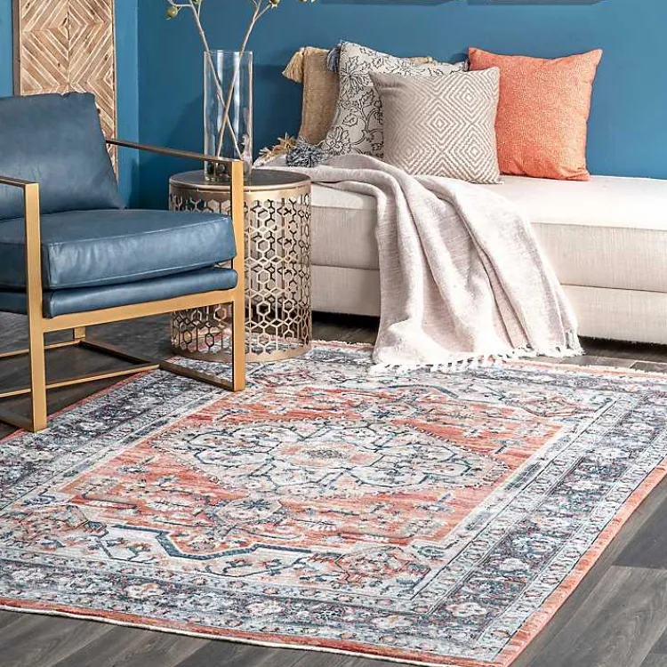 Area Rugs-Kirklands Home Zara Medallion Area Rug, 5x7
