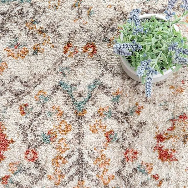 Area Rugs-Kirklands Home Vintage Floral Lenore Area Rug, 5x7 Multi