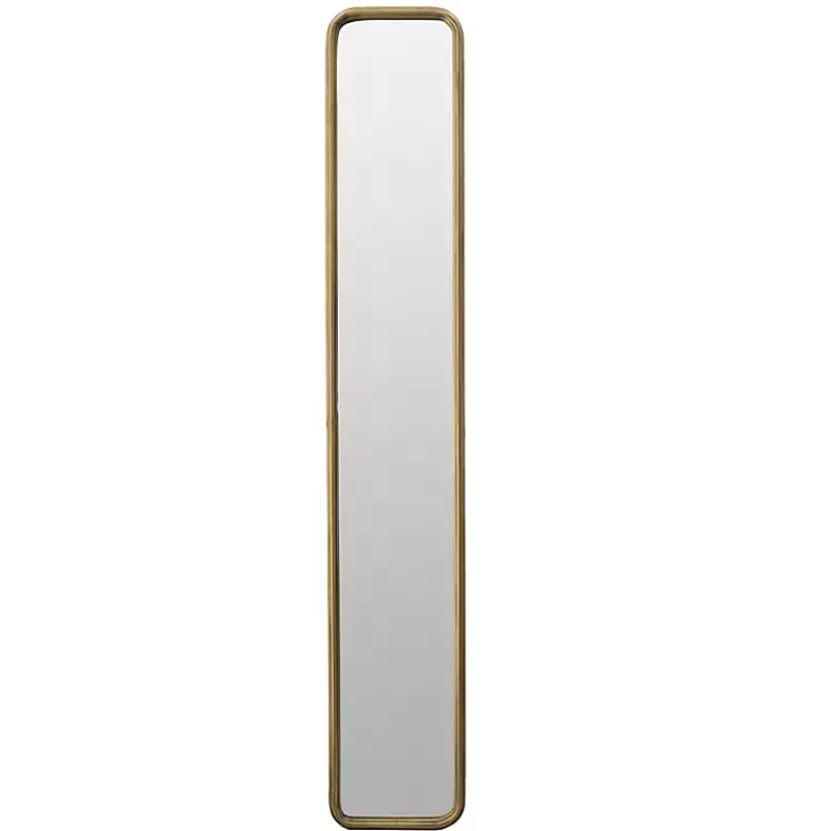 Decorative Mirrors-Kirklands Home Thin Gold Metal Wall Mirror
