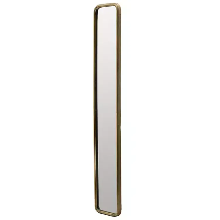 Decorative Mirrors-Kirklands Home Thin Gold Metal Wall Mirror