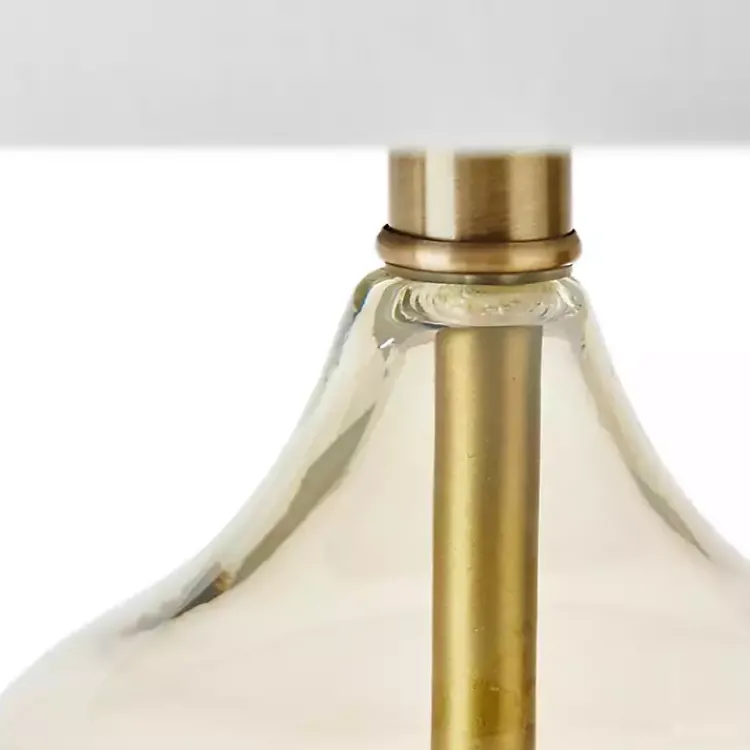 Table Lamps-Kirklands Home Curved Glass Table Lamps, Set of 2 Gold