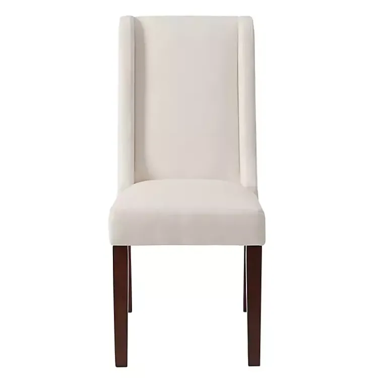 Dining Chairs-Kirklands Home Cream Parson Dining Chairs, Set of 2 Ivory