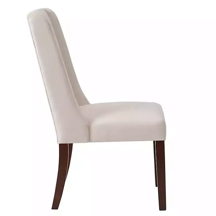 Dining Chairs-Kirklands Home Cream Parson Dining Chairs, Set of 2 Ivory