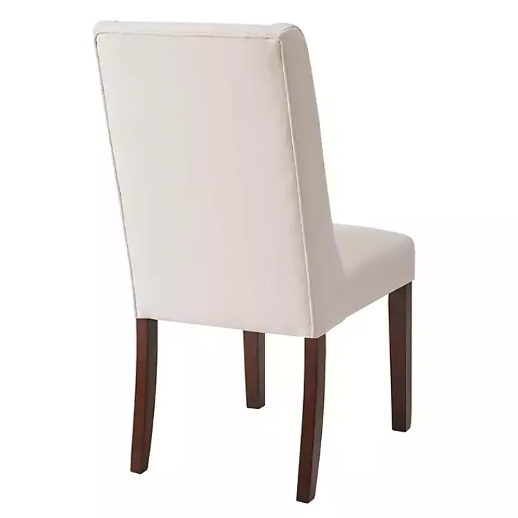 Dining Chairs-Kirklands Home Cream Parson Dining Chairs, Set of 2 Ivory