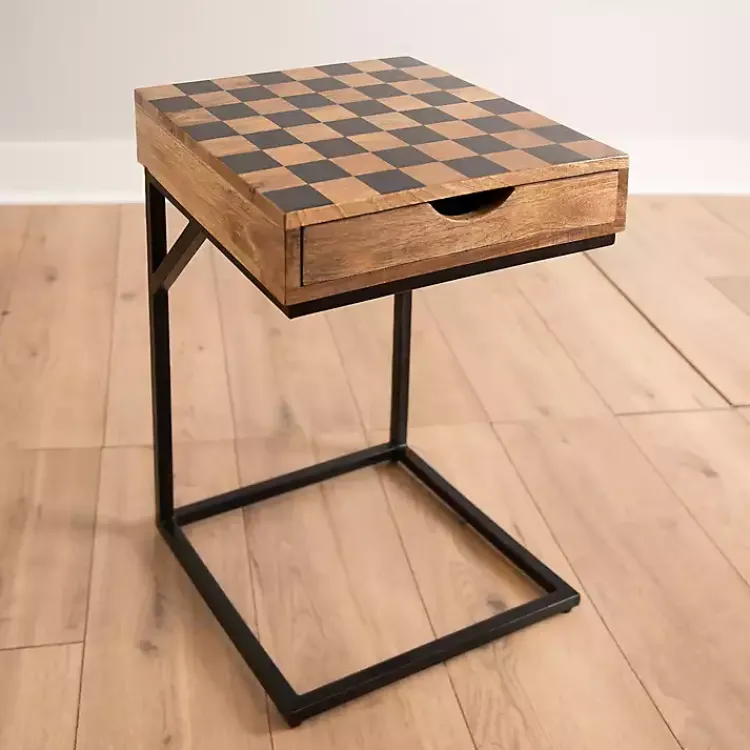 Accent & End Tables-Kirklands Home Checkerboard C-Table