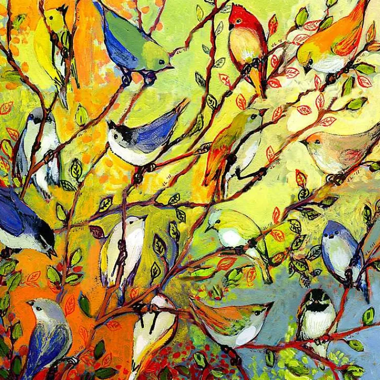 Outdoor Wall Decor-Kirklands Home Birds of A Feather Outdoor Canvas Art Print Multi