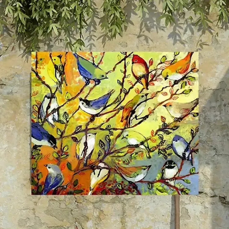 Outdoor Wall Decor-Kirklands Home Birds of A Feather Outdoor Canvas Art Print Multi