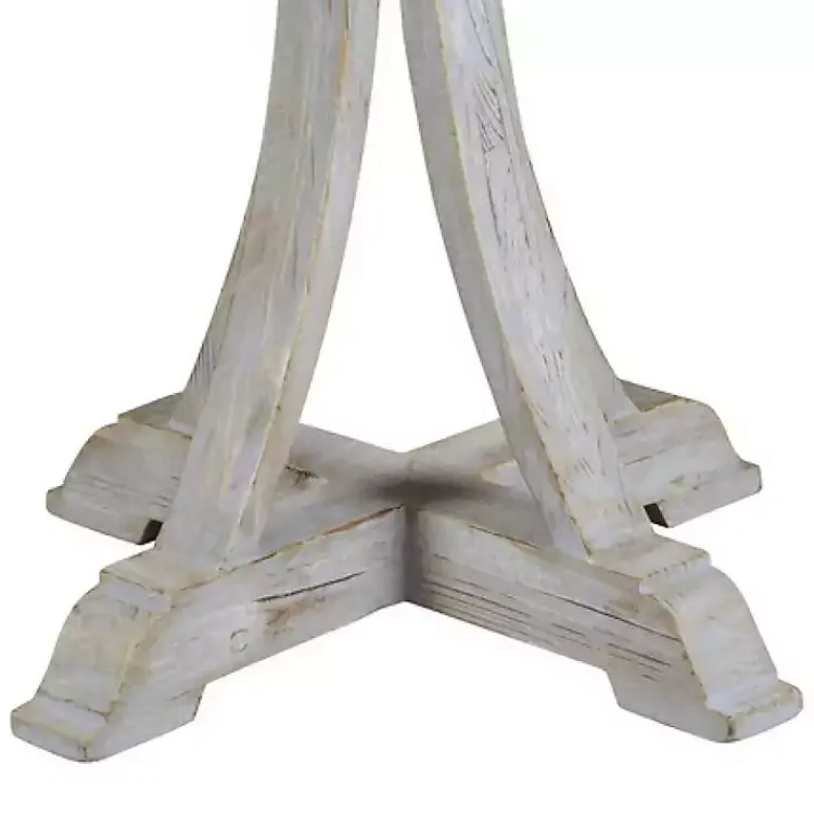 Accent & End Tables-Kirklands Home Wooden Arched Base Round Top Accent Table White