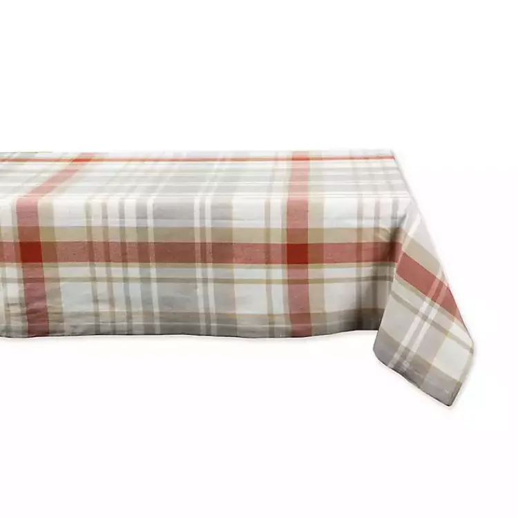 Table Linens-Kirklands Home Picnic Plaid Cotton Tablecloth, 120 in. Multi