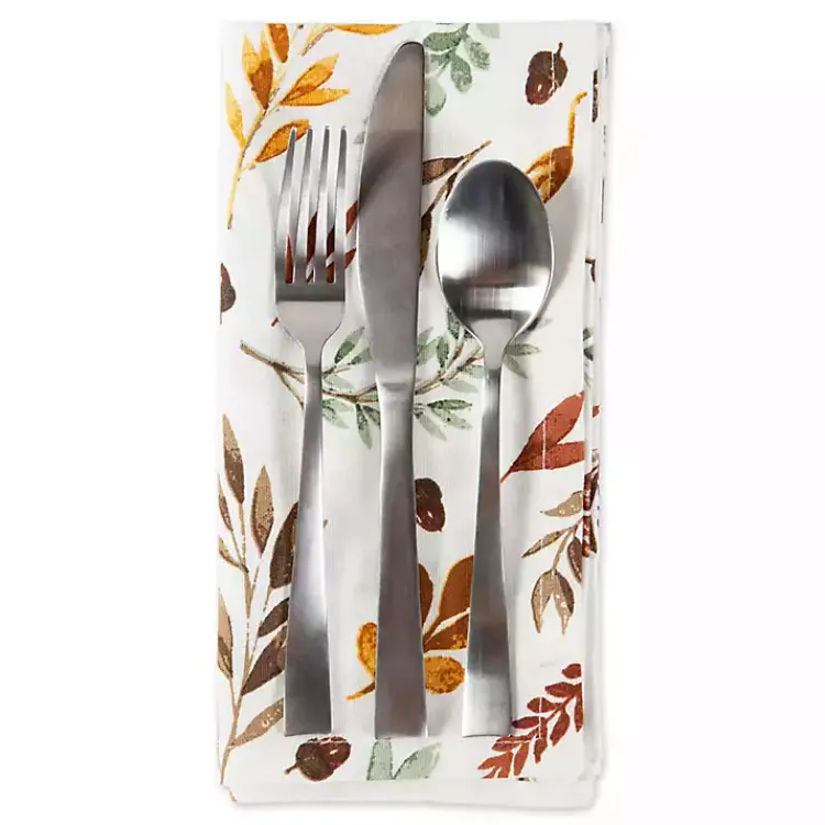 Table Linens-Kirklands Home Falling Leaves Napkins, Set of 6