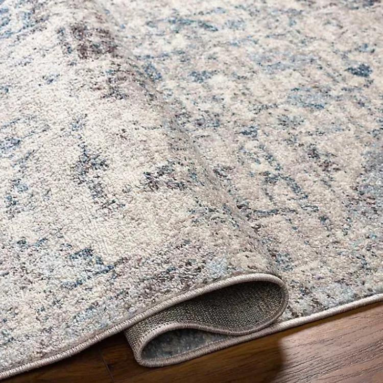 Area Rugs-Kirklands Home White Anita Distressed Area Rug, 7x10 Gray