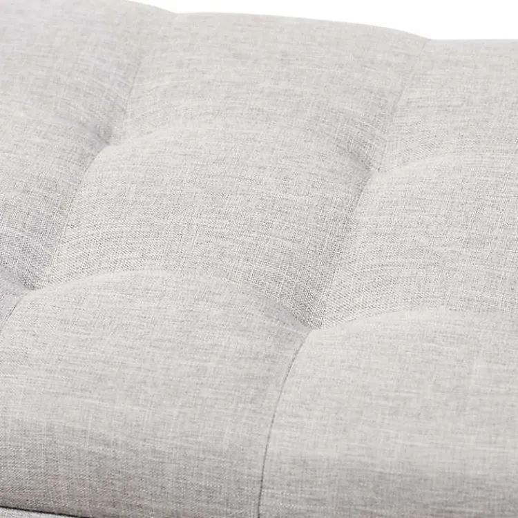Benches & Ottomans-Kirklands Home Beige Tufted Contemporary Storage Bench