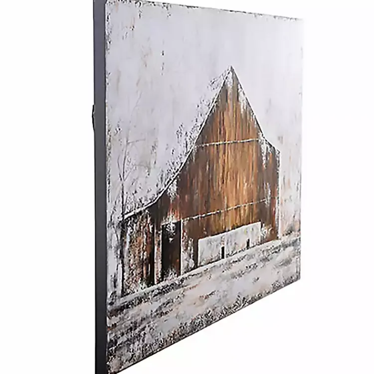 Canvas Art-Kirklands Home Aged Barnhouse Canvas Art Print White