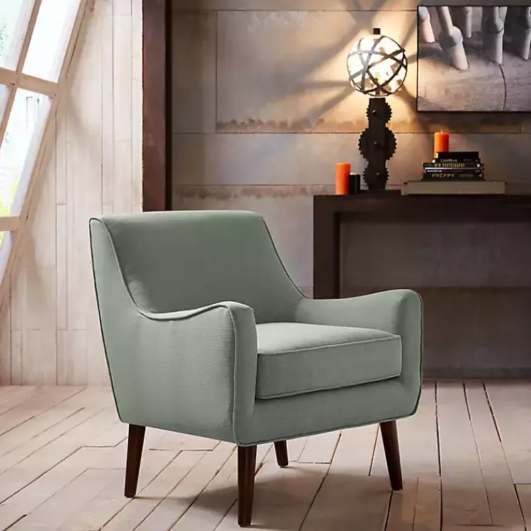 Accent Chairs-Kirklands Home Mid-Century Modern Accent Chair Green