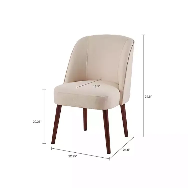 Dining Chairs-Kirklands Home Natural Wraparound Back Dining Chair Tan