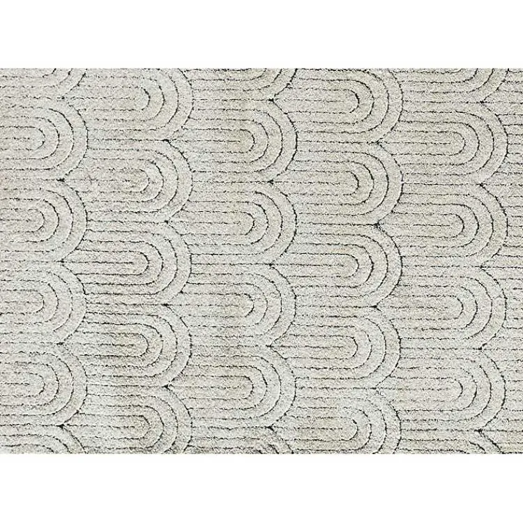 Area Rugs-Kirklands Home Sandstone Chanai Indoor Area Rug, 5x7 Ivory