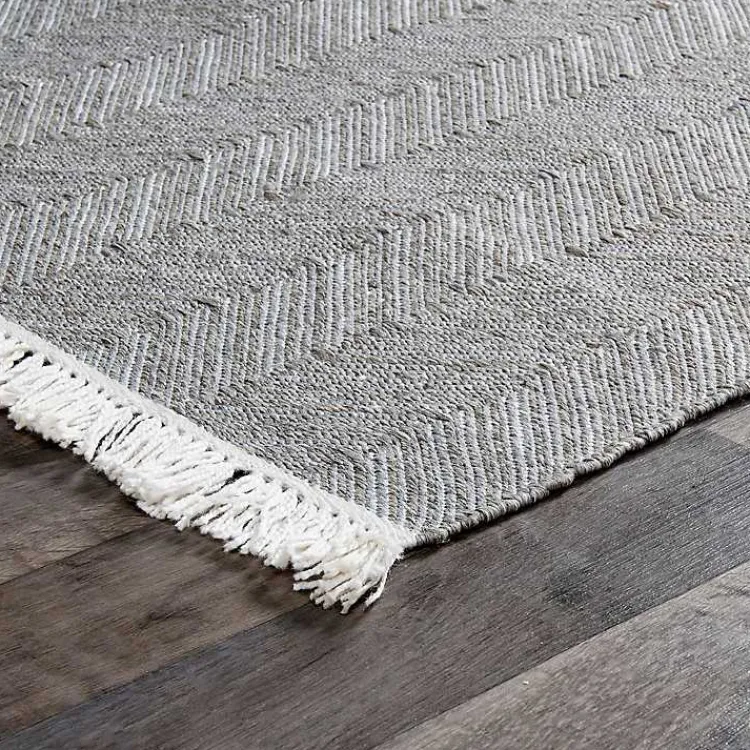 Area Rugs-Kirklands Home Dark Herringbone Pattern Area Rug, 2x3 Gray