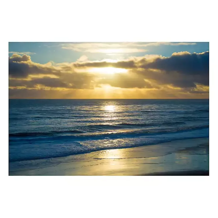 Canvas Art-Kirklands Home Beach Sunset Surfers Canvas Art Print