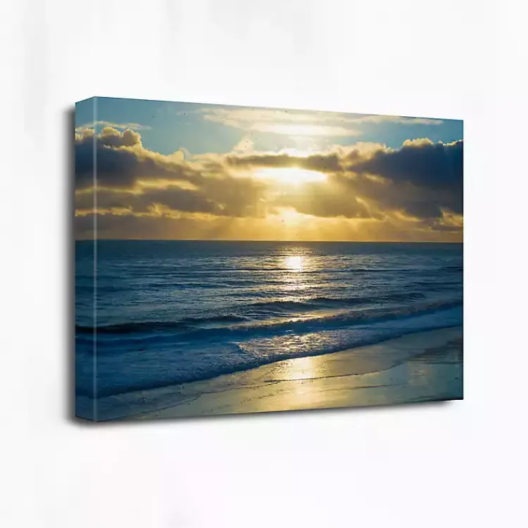 Canvas Art-Kirklands Home Beach Sunset Surfers Canvas Art Print