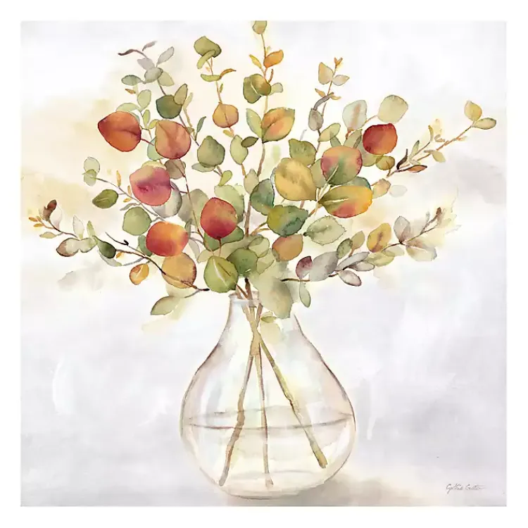 Canvas Art-Kirklands Home Eucalyptus Vase Spice II Canvas Art Print